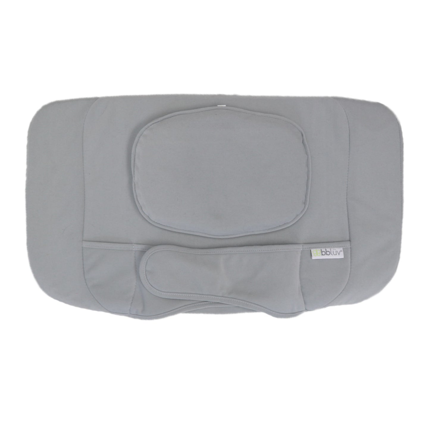 Almohadas grises BBLUV vista superior, ideal para descanso y confort.