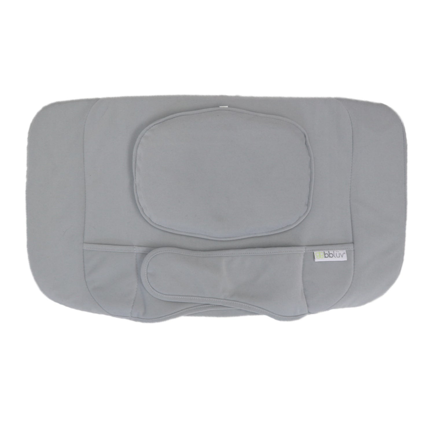 Almohadas grises BBLUV vista superior, ideal para descanso y confort.