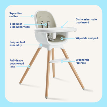 Silla de Comer 7 en 1 Graco Table2Table Luxury Estilo Rhodes