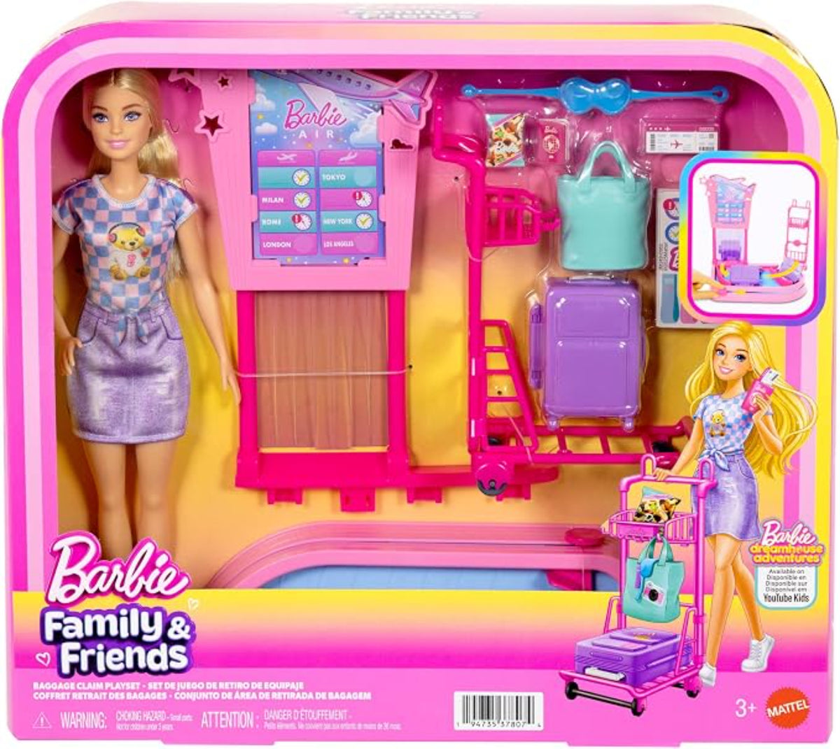 BARBIE SET JGO MUECA AVENTURAS DVIAJE