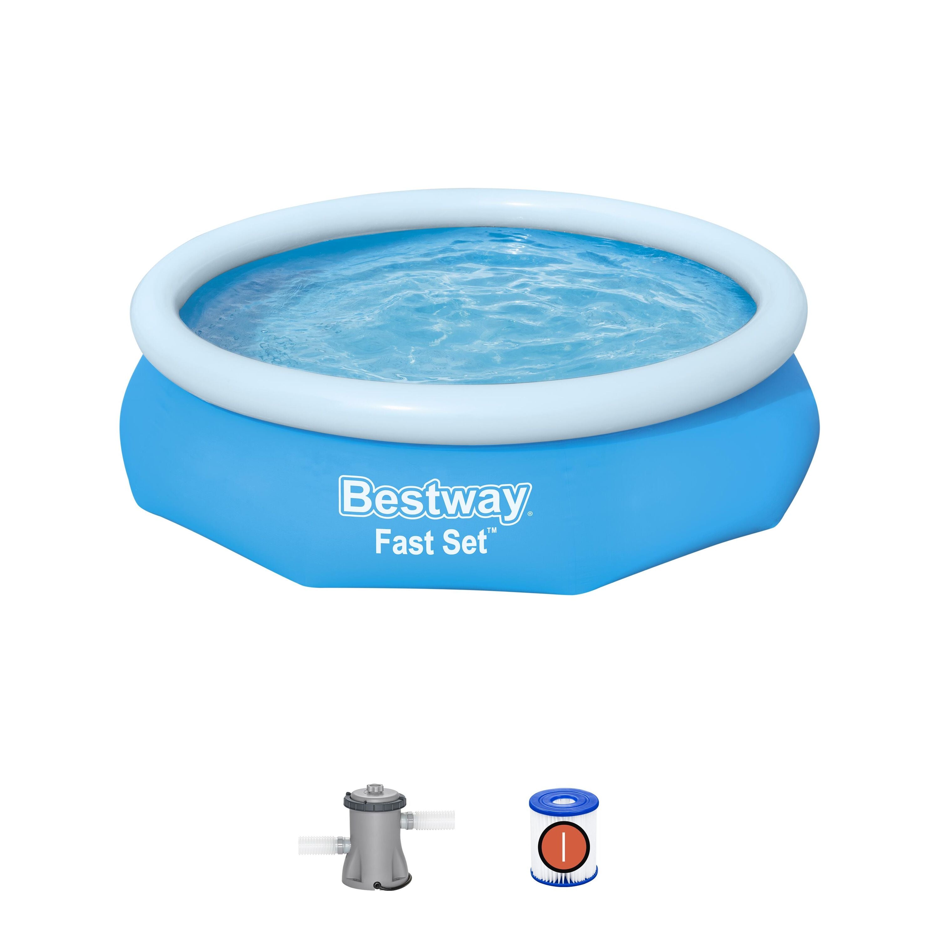 PISCINA INFLABLE REDONDA 2.44x0.6M