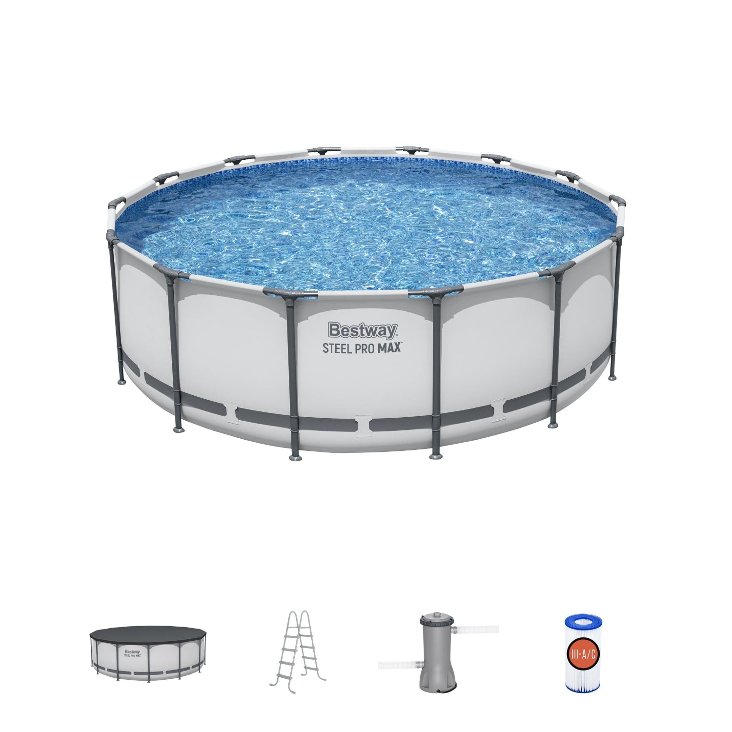 PISCINA TUBOS REDONDA 4.27x1.22M
