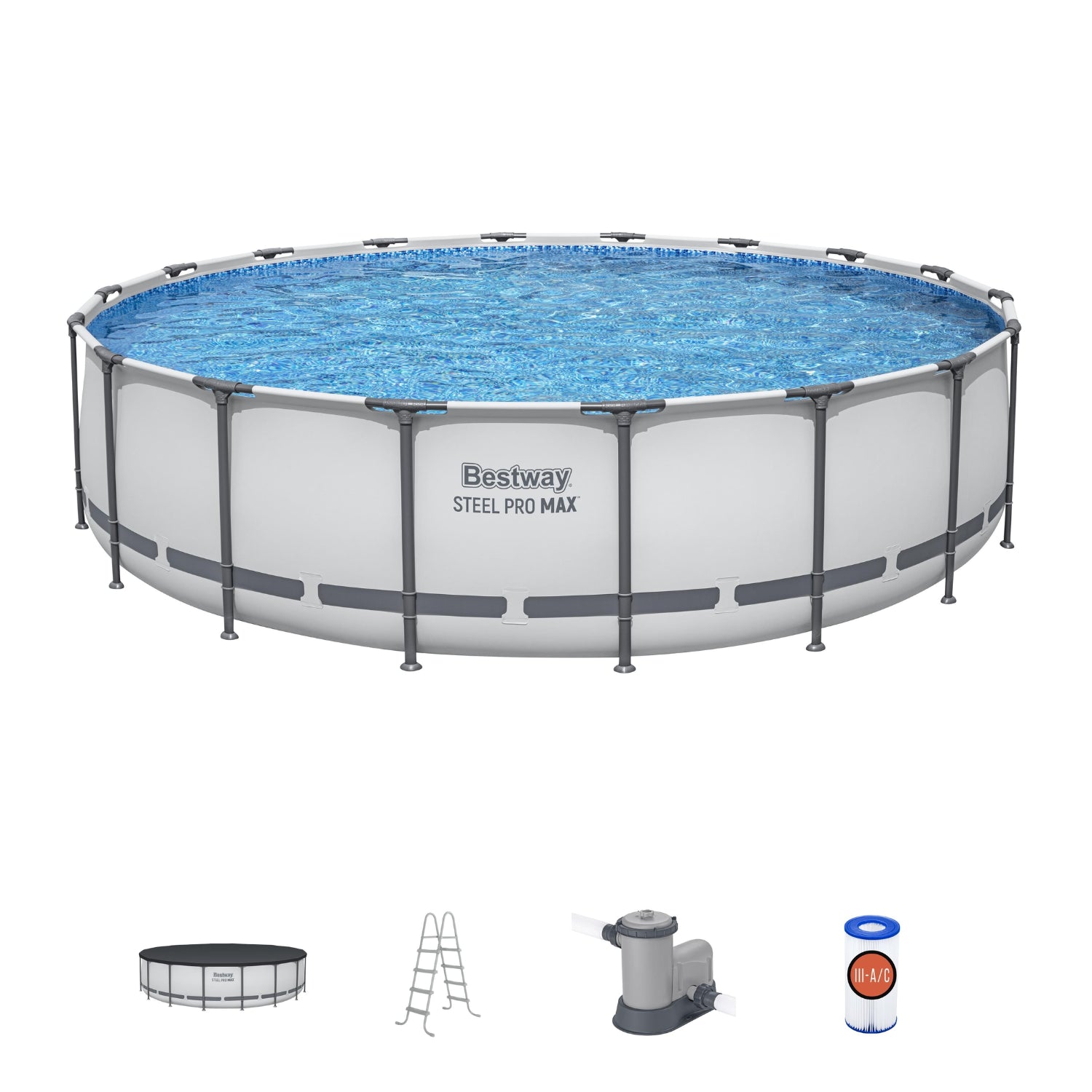 PISCINA TUBOS REDONDA 5.49M x 1.22M