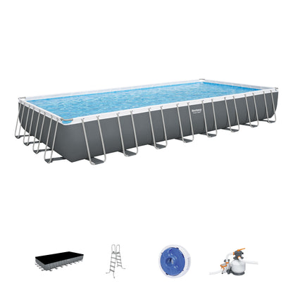 BESTWAY SET PISC. RECT. POWER MET. 31'4