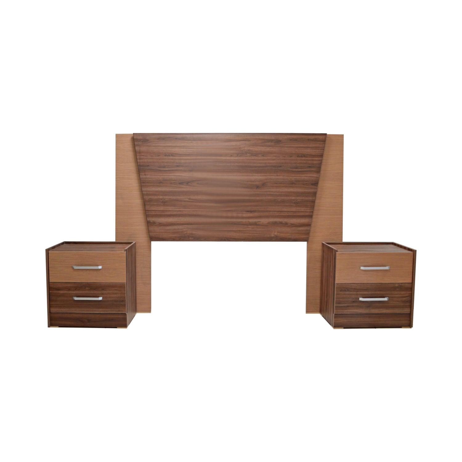 Juego de Cabecera Queen Size Dana Muebles Sinaí con 2 Mesas de Noche