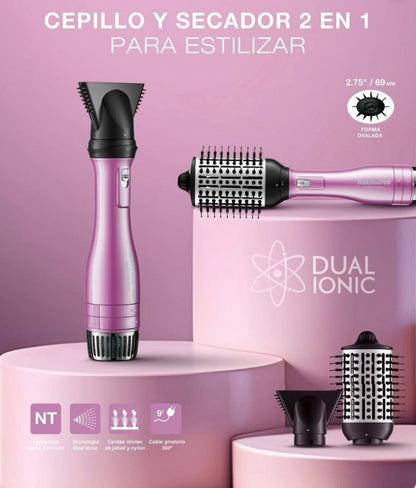 CEPILLO NANO TITANIUM DUAL IONIC 2 EN 1