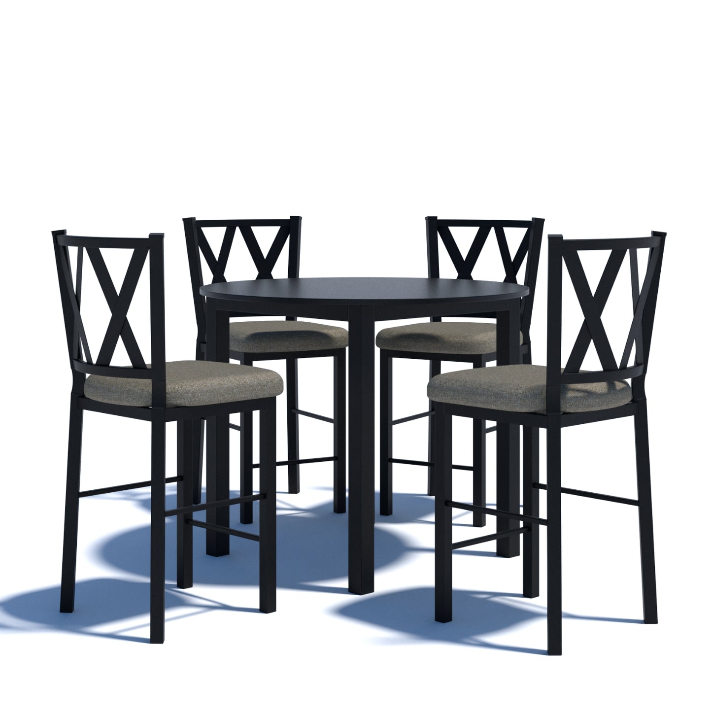 Juego de Comedor Excel Alto 4 Puestos – Redondo