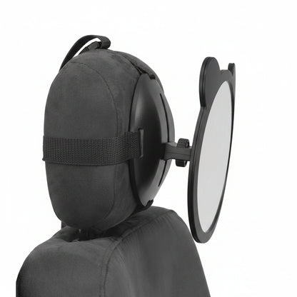 Espejo negro para asiento trasero, vista de perfil, ideal para supervisar bebés