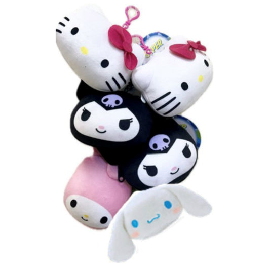 LLAVERO DE PELUCHE SANRIO SQUISH ASST 6" CON ZÍPER
