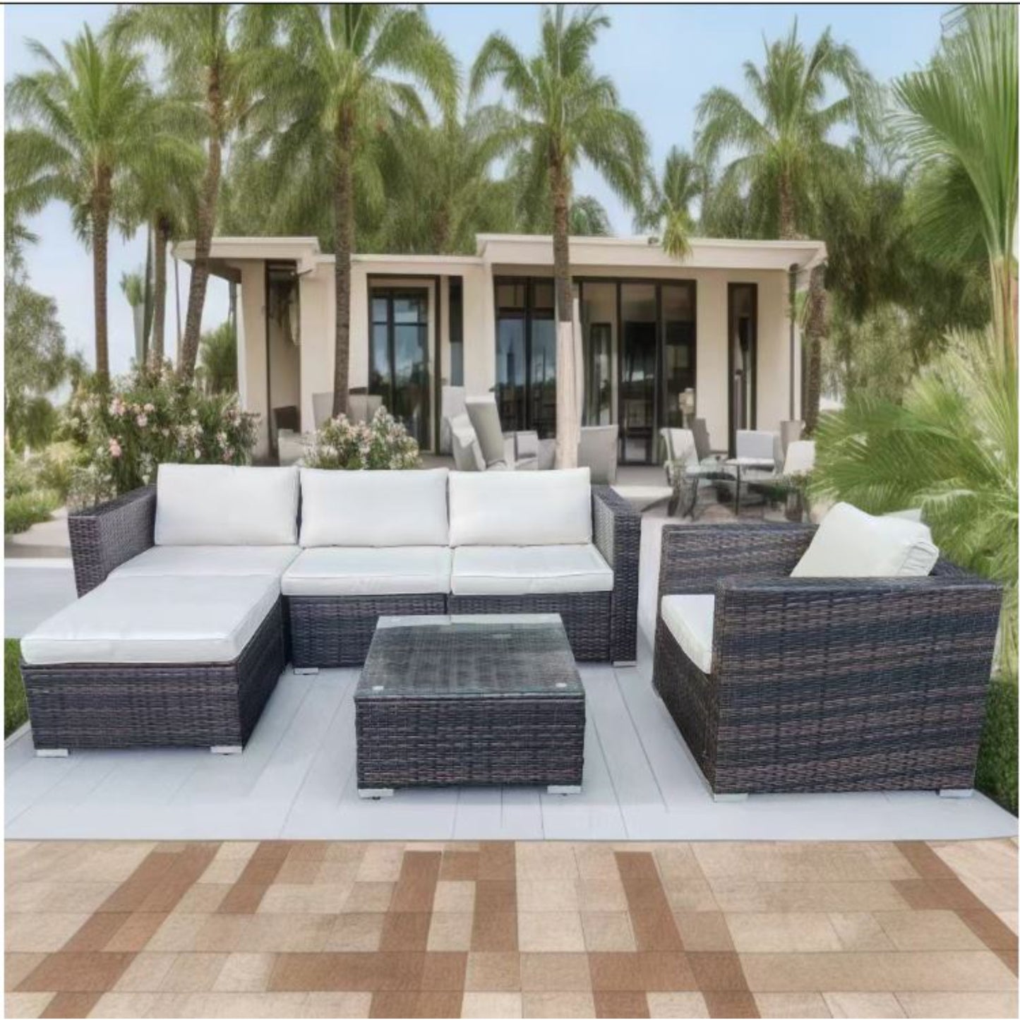 JGO DE PATIO SECC CON SOFA  MESA BLGR