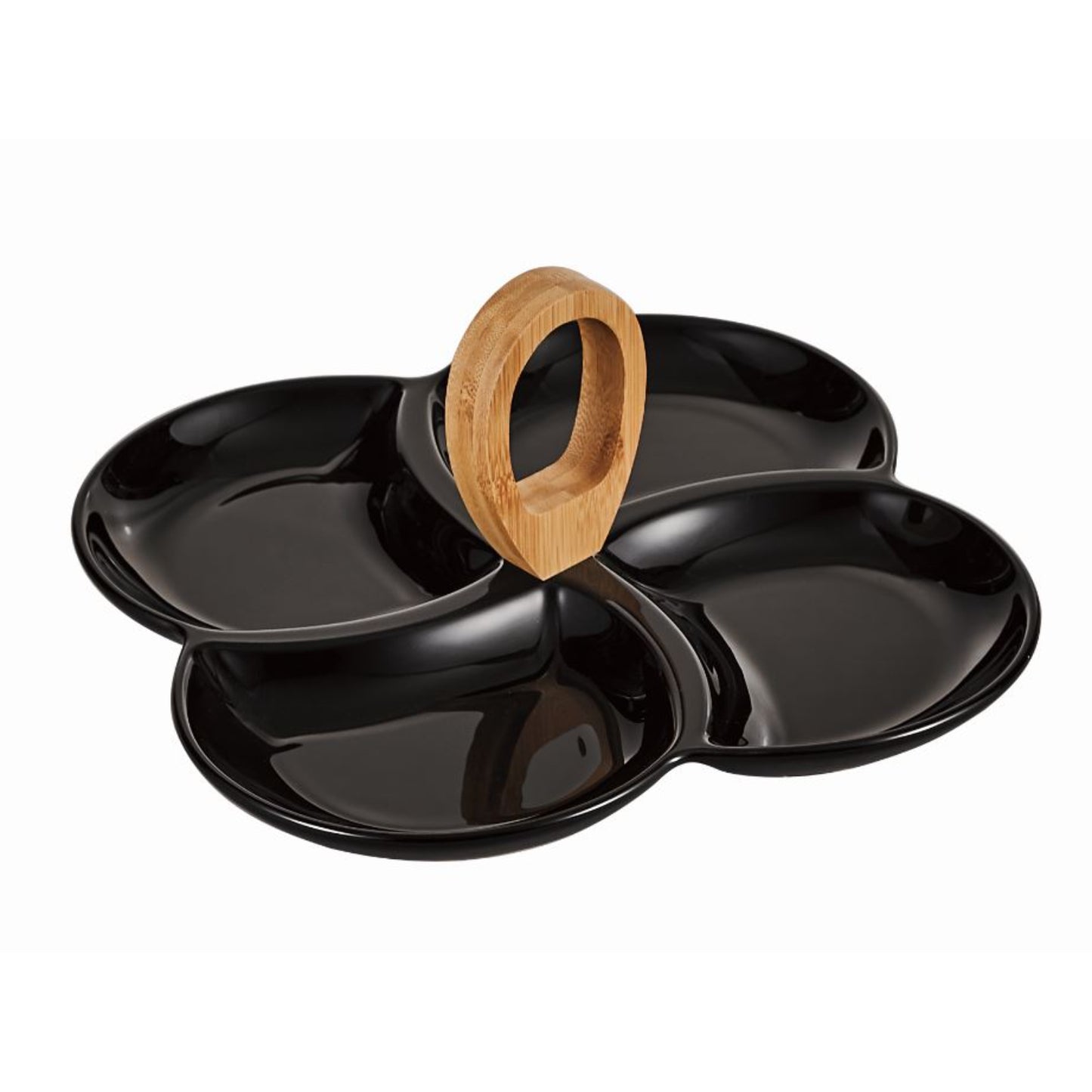 Bandeja para Aperitivos con Mango HJ23920 - Blanco