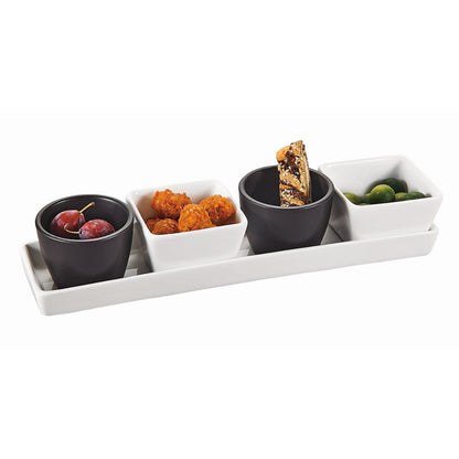 Set de Bowls para Aperitivos 5 Piezas HJ20012BW
