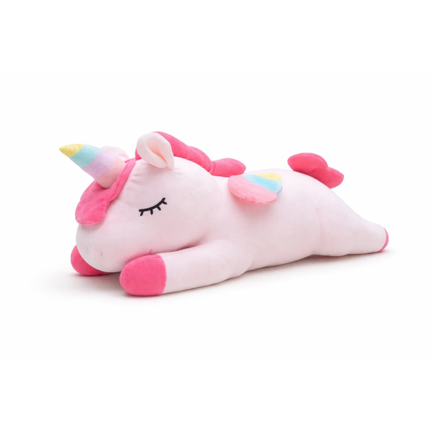 PELUCHE ANGEL UNICORNIO ROSA 52CM