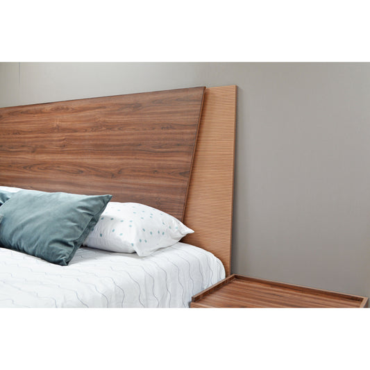 Juego de Cabecera Queen Size Dana Muebles Sinaí con 2 Mesas de Noche