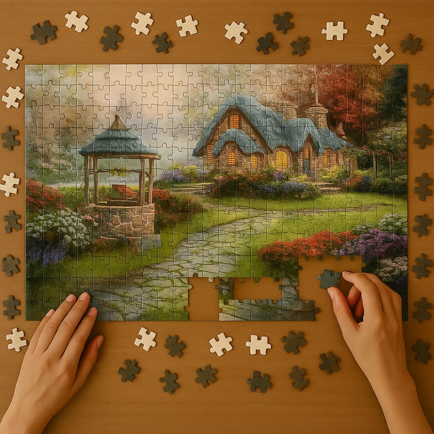 ROMPECABEZAS 1000PZAS MONTAA CABAA