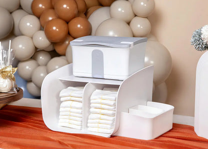 Organizador de Pañales Tabletop Caddy Blanco Ubbi 10136