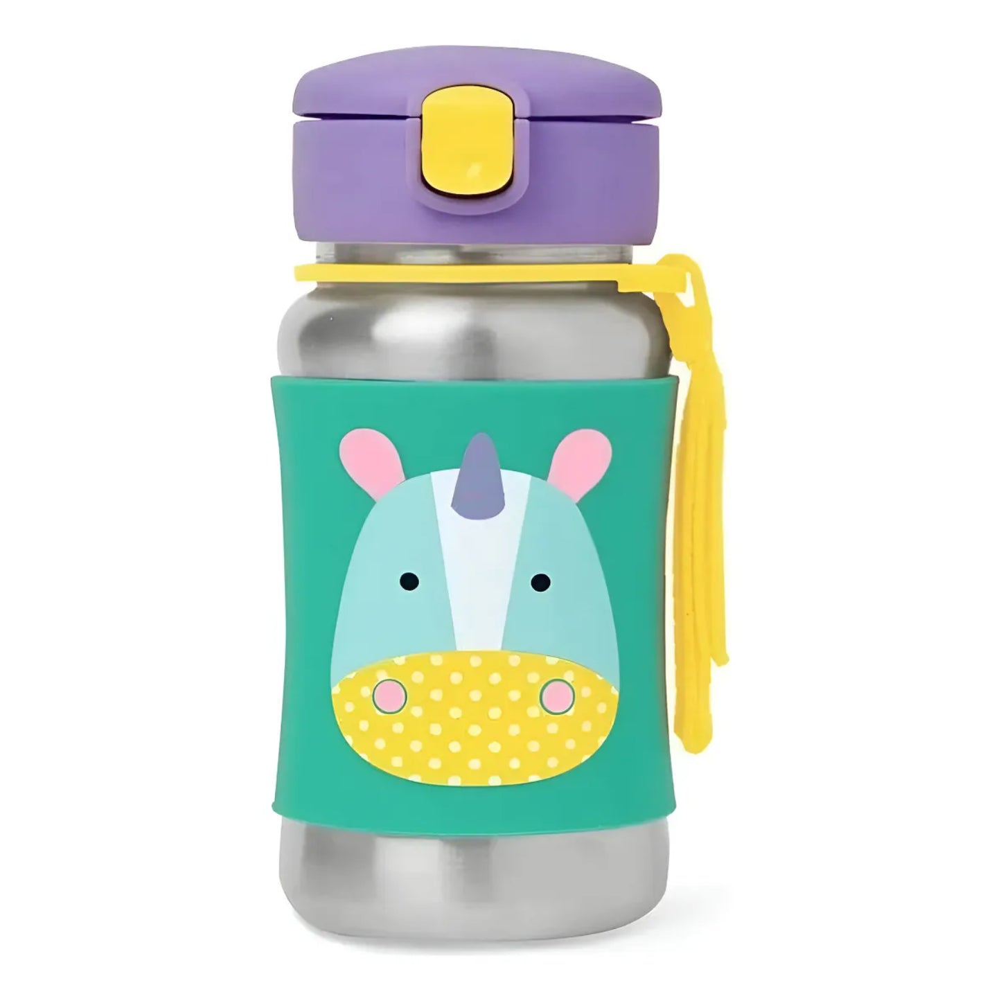 Botella de Acero Inoxidable Zoo Unicornio con Pajilla | Skip Hop 252518