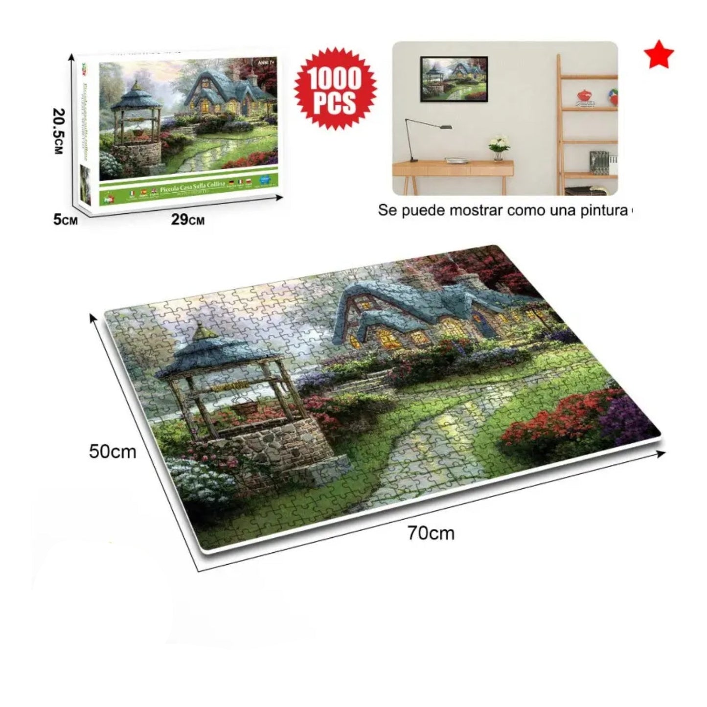 ROMPECABEZAS 1000PZAS MONTAA CABAA