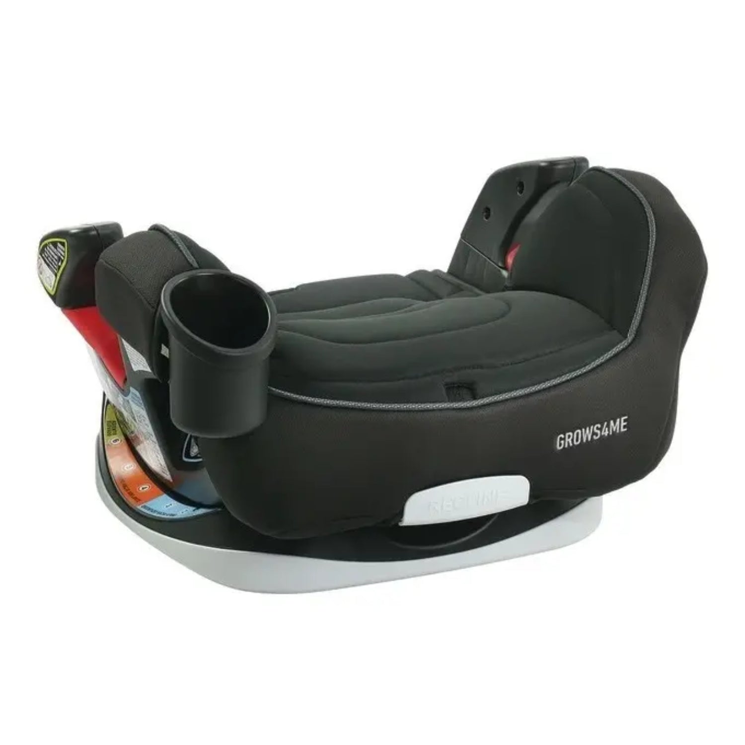 silla Graco negra lateral, elevador de niños seguro