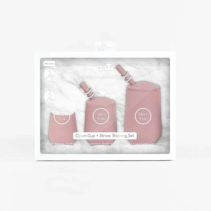 Set de Vasos de Desarrollo EZPZ Developmental Cup Set Blush PCDCB005