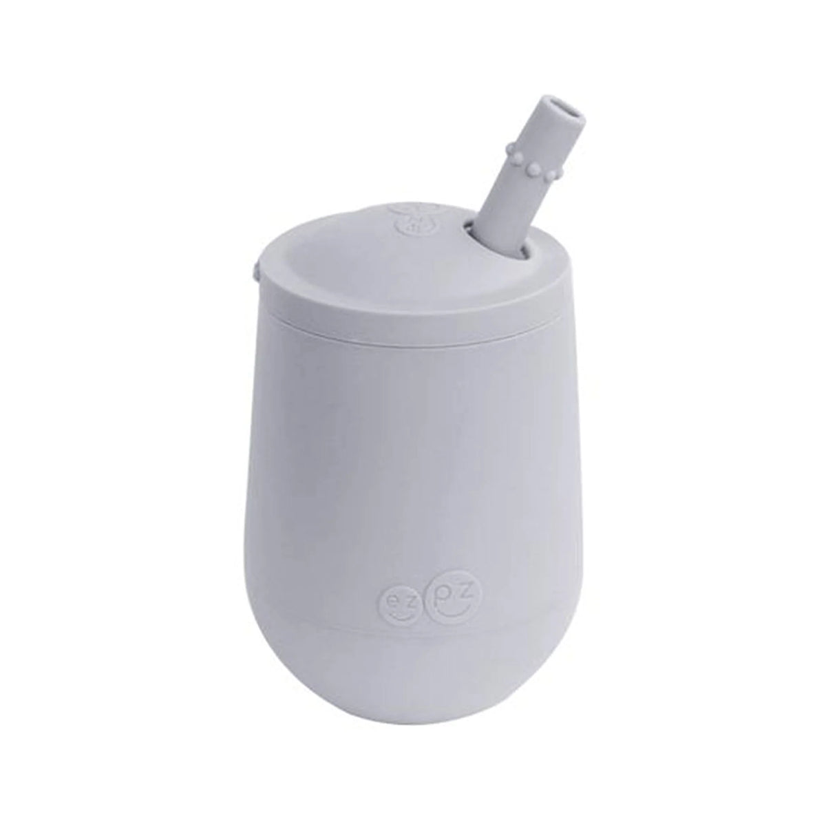 EZPZ Mini Cup + Straw Training System Pewter PKSTP003