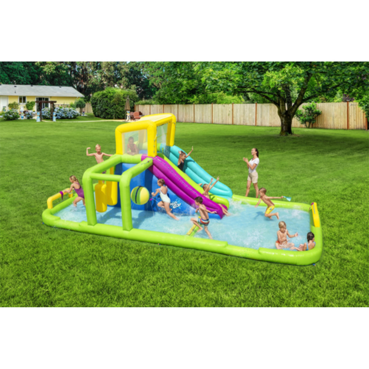 MEGAPARQUE ACUATICO INFLABLE 4.12X2.01M