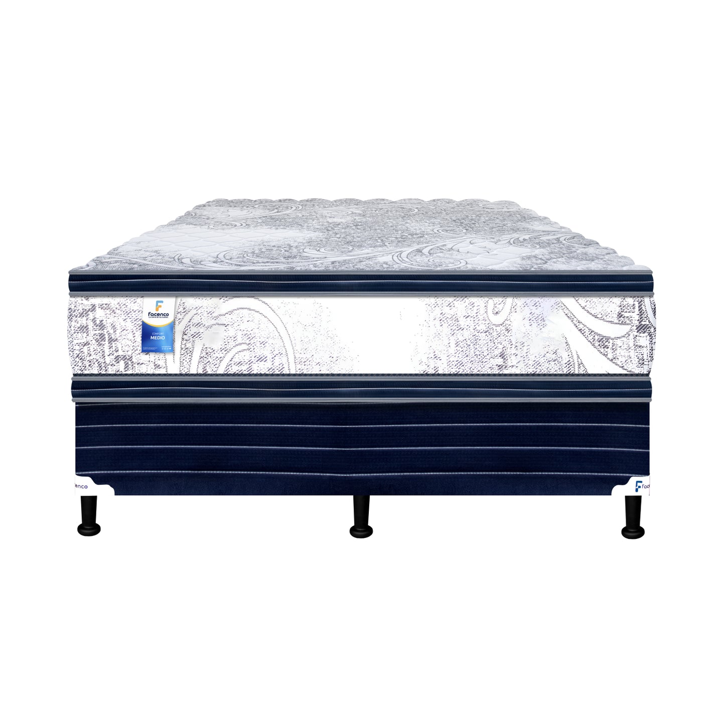 CAMA QUEEN DUAL CONFORT + 1 ALMOHADA