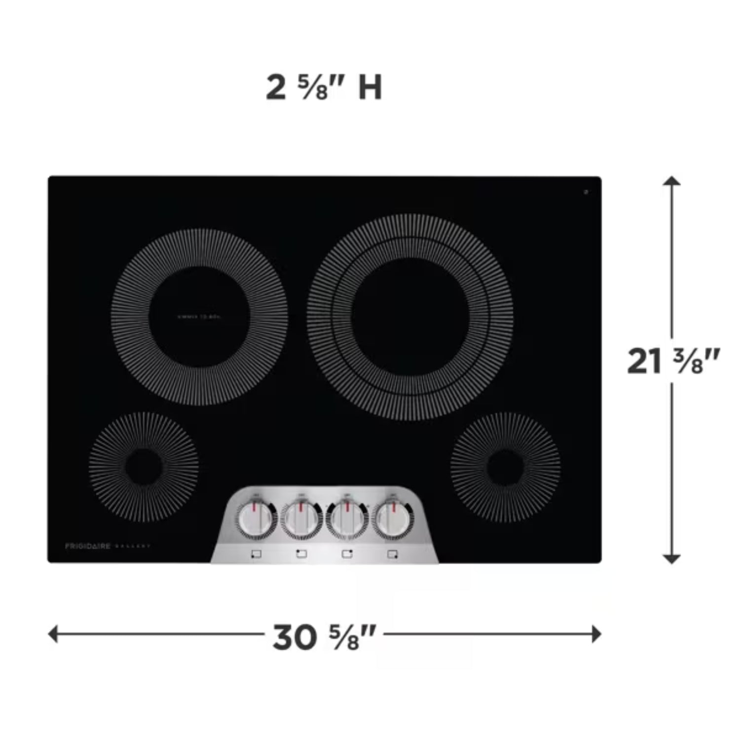 30 4Q STEEL ELECTRIC COOKTOP