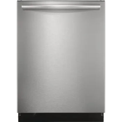 lavavajillas empotrable Frigidaire de acero inoxidable, vista frontal
