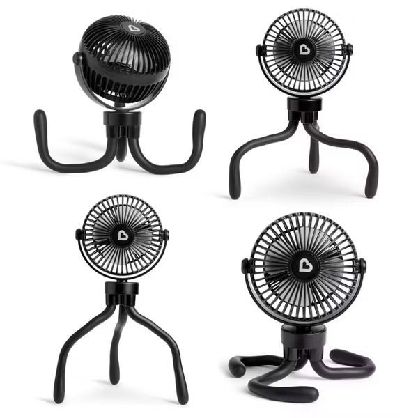 VENTILADOR PORTATIL CON LUCES LED