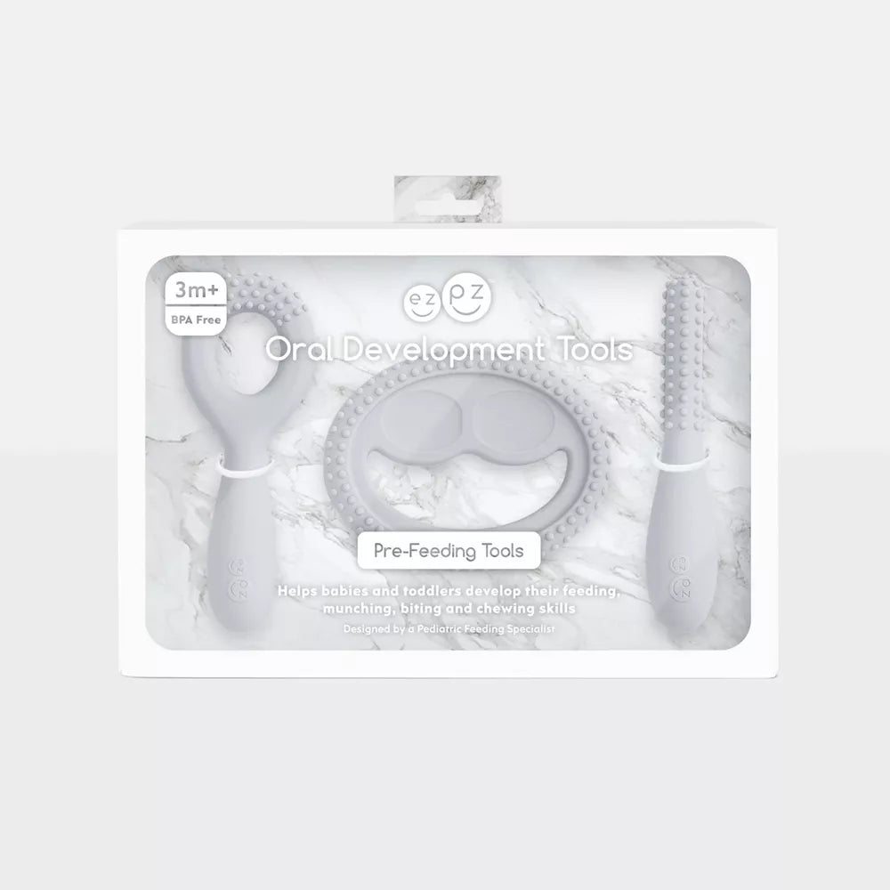 Set de Desarrollo Oral EZPZ Oral Development Tools Pewter PCDTP003