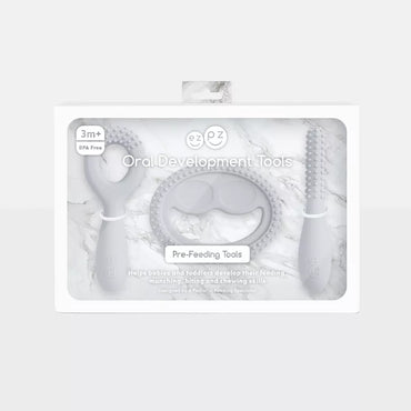 Set de Desarrollo Oral EZPZ Oral Development Tools Pewter PCDTP003