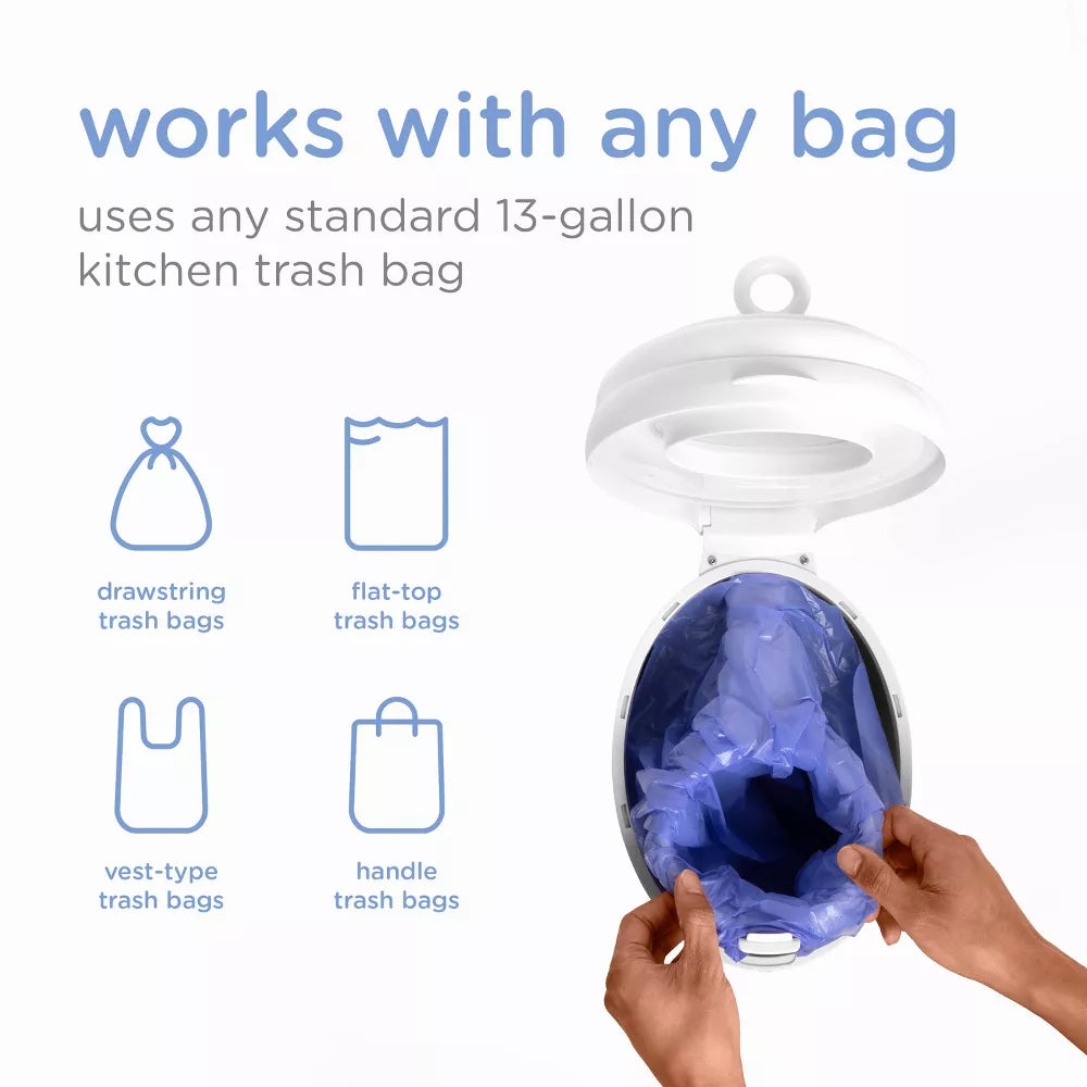 Contenedor para Pañales Ubbi Acero Inoxidable Antiolor Gris 10006