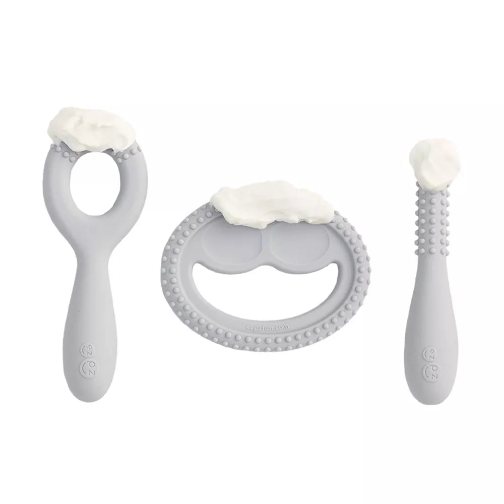 Set de Desarrollo Oral EZPZ Oral Development Tools Pewter PCDTP003