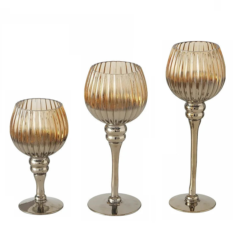 SET DE CANDELABROS 3PCS