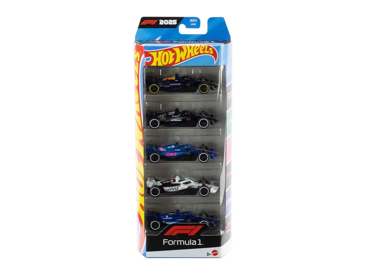 HOT WHEELS AUTOS CARRERA F1 5PACK