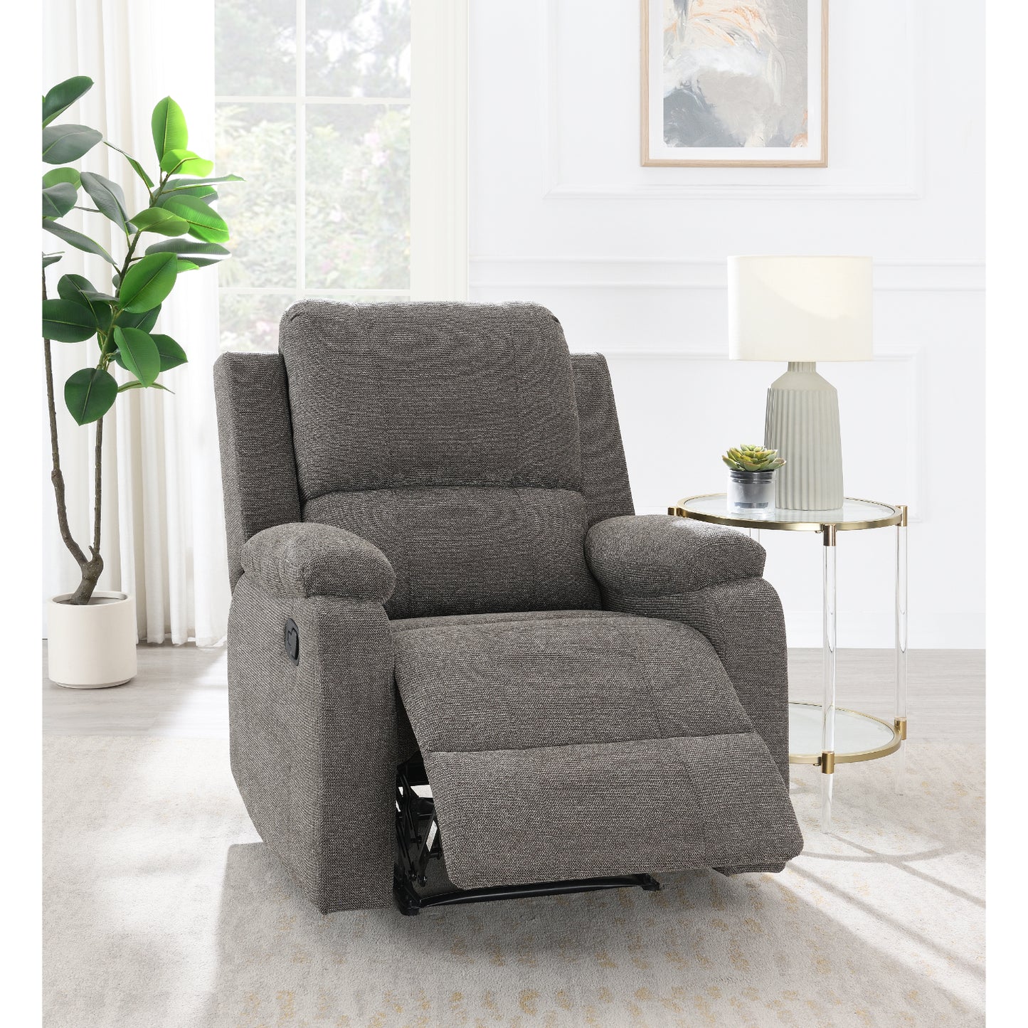 Sillón Reclinable Bali Gris Acme Furniture LV03324