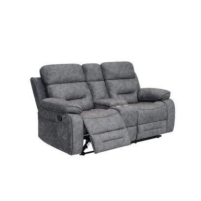 SOFA RECLINABLE CCONSOLA GR OSC