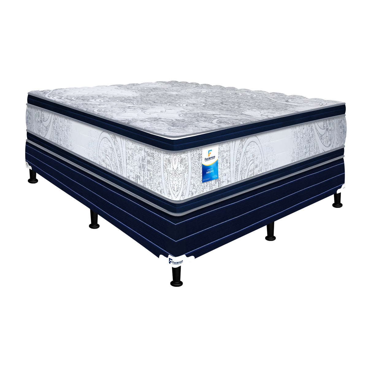 CAMA QUEEN DUAL CONFORT + 1 ALMOHADA