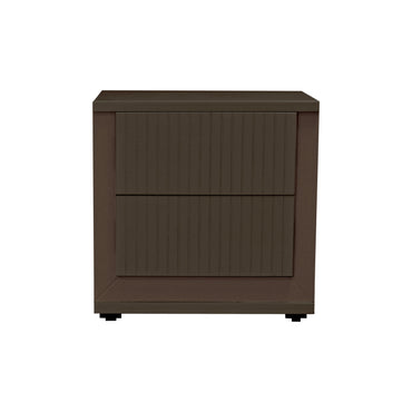 Juego de Recámara King Size Chipre: Cabecera Acolchada + 2 Mesas de Noche