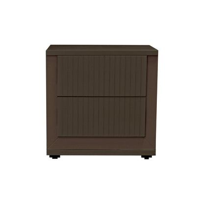 Juego de Recámara King Size Chipre: Cabecera Acolchada + 2 Mesas de Noche