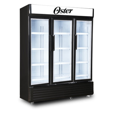 Vitrina Refrigerante Oster 35' – 3 Puertas de Vidrio con Iluminación LED