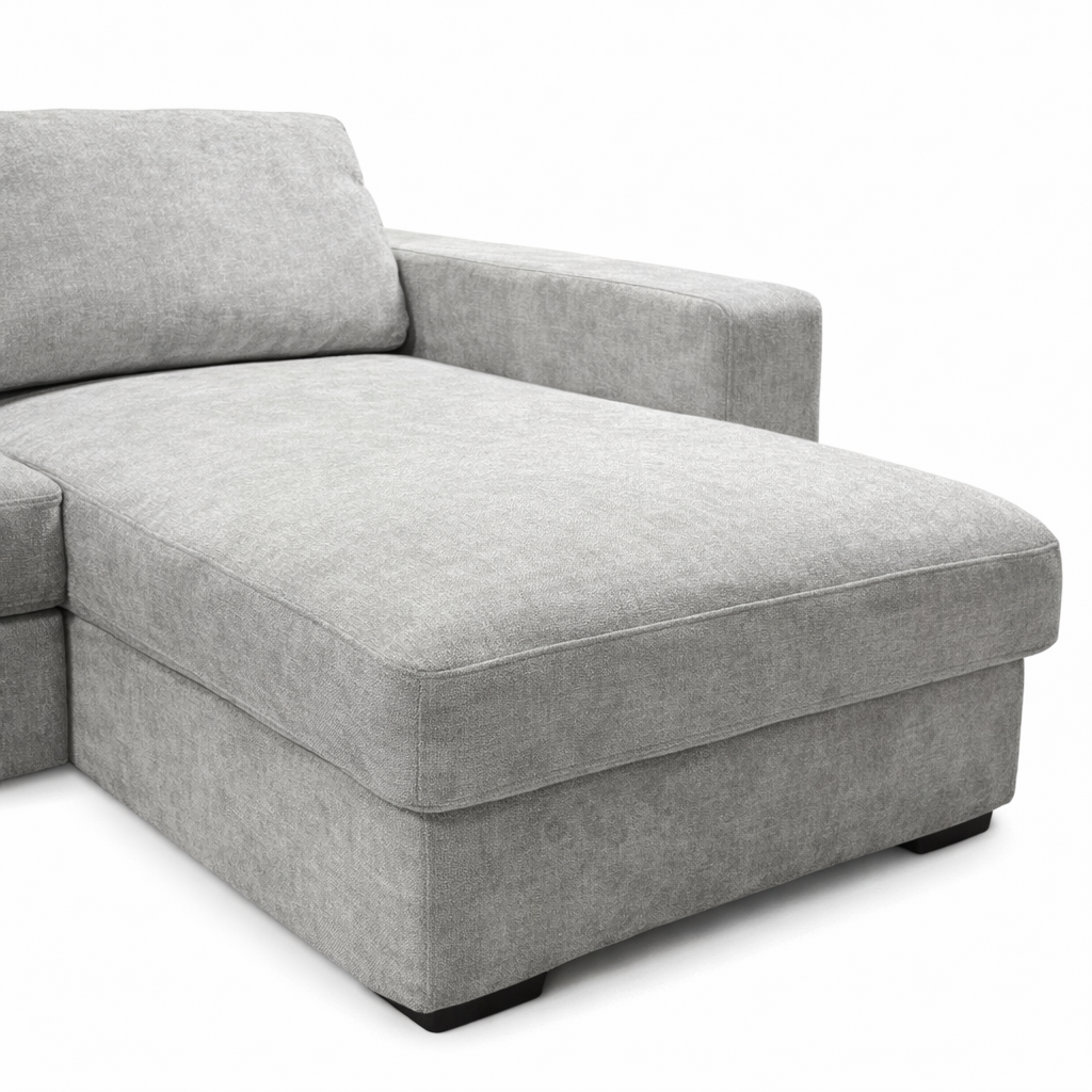 Sala Seccional Pekín Gris 2 Pzas con Chaiselongue