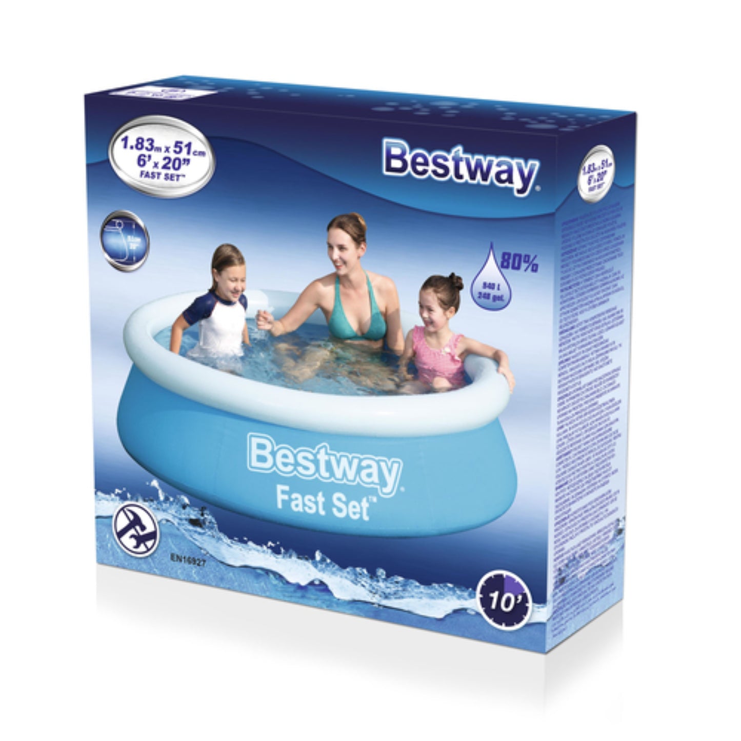 PISCINA INFLABLE REDONDA 1.83M X 51CM