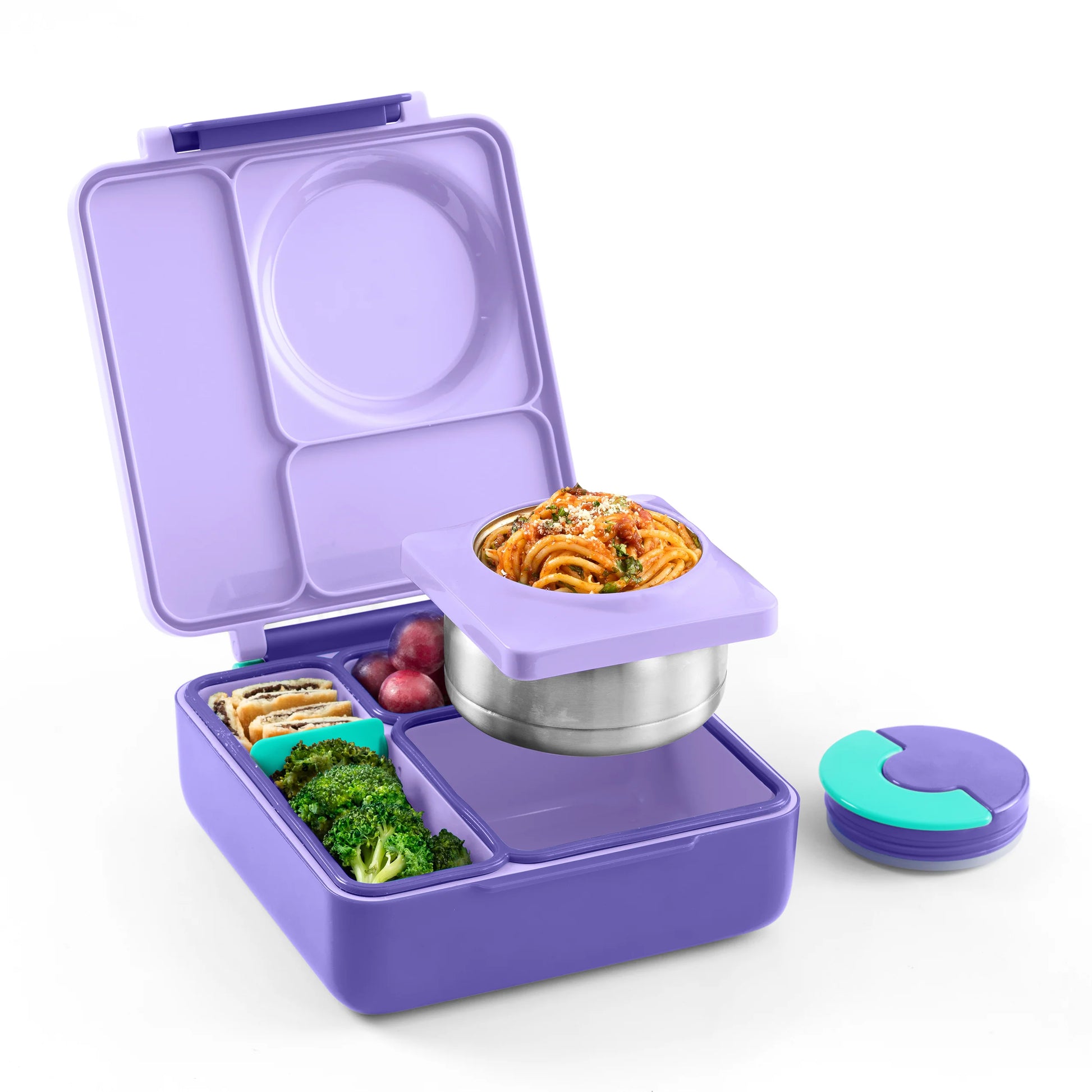 Lonchera Térmica Estilo Bento OmieBox Morado Berenjena V2-66FC08