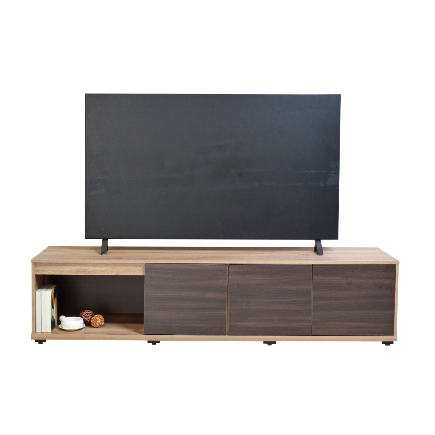Rack para TV Salvatore 90 con 3 Puertas y Espacios de Almacenamiento