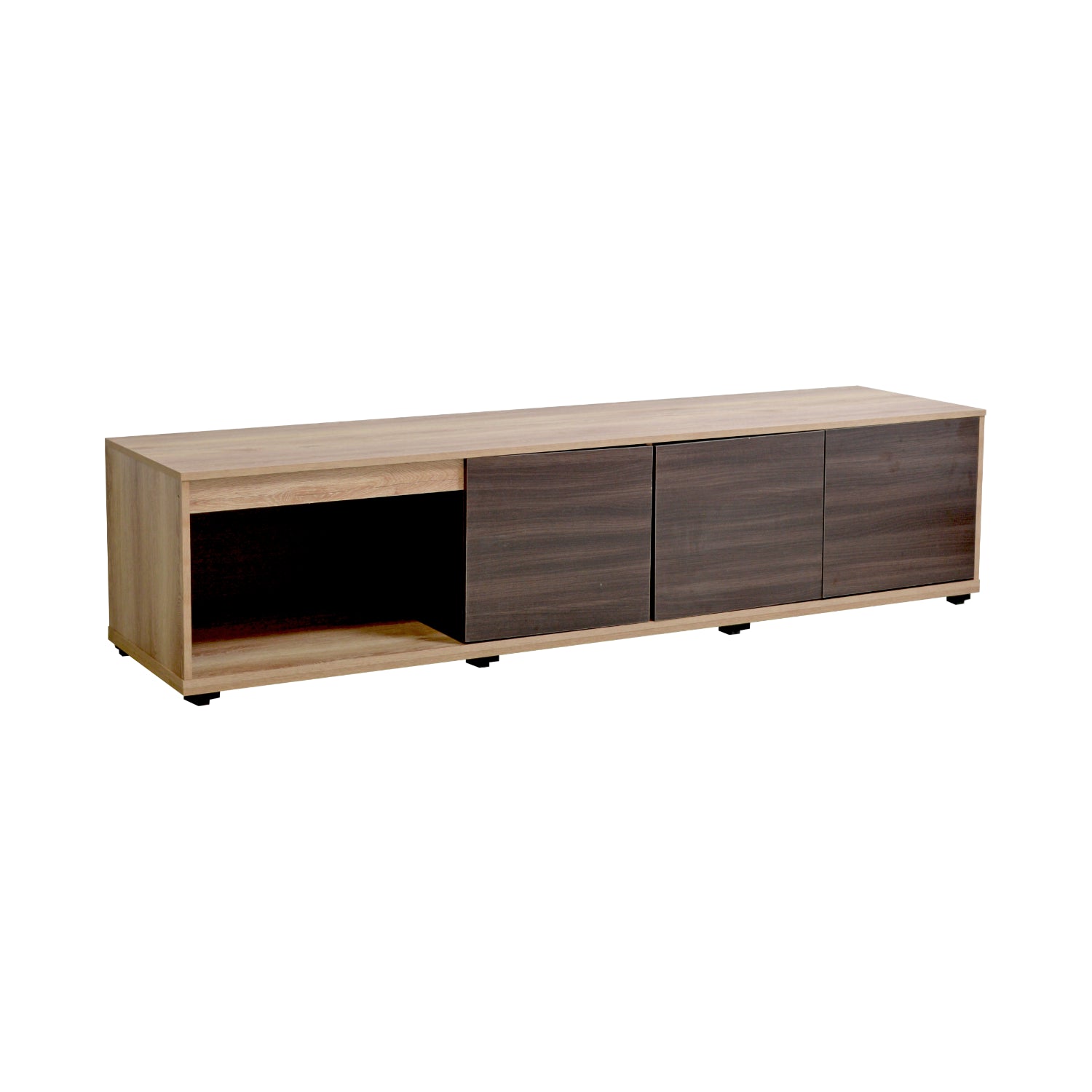 Rack para TV Salvatore 90 con 3 Puertas y Espacios de Almacenamiento