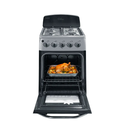 Estufa a Gas RCA 20" 4 Quemadores Color Negra RCCR26
