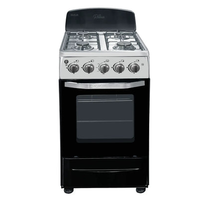 Estufa a Gas RCA 20" 4 Quemadores Color Negra RCCR26