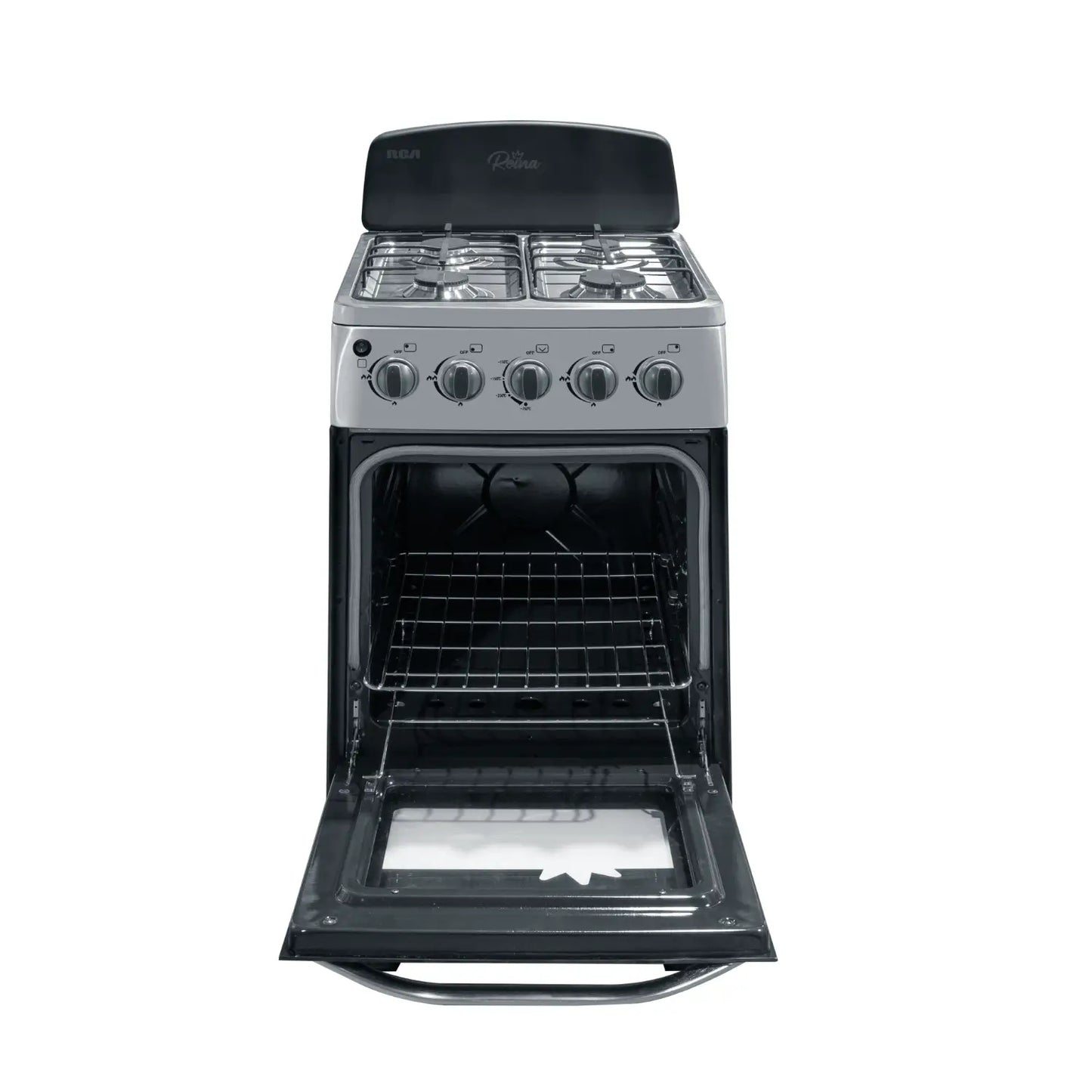 Estufa a Gas RCA 20" 4 Quemadores Color Negra RCCR26